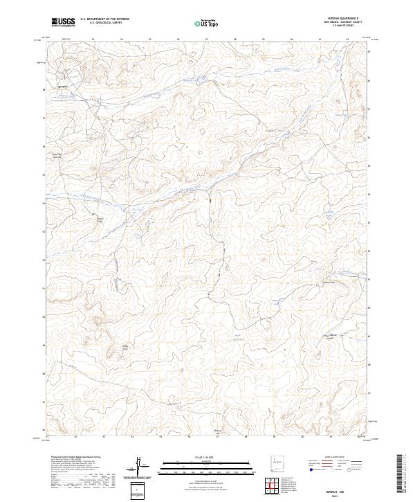 USGS Topographic Map – Hospah