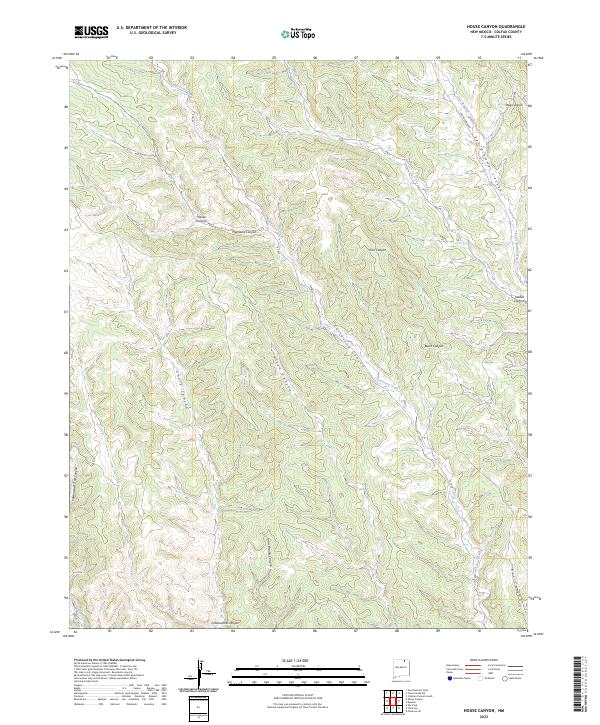 USGS Topographic Map – House Canyon