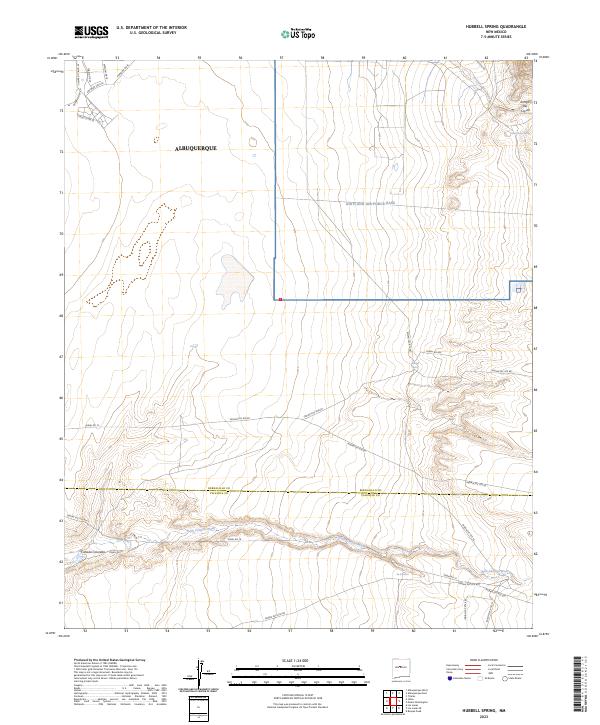 USGS Topographic Map – Hubbell Spring