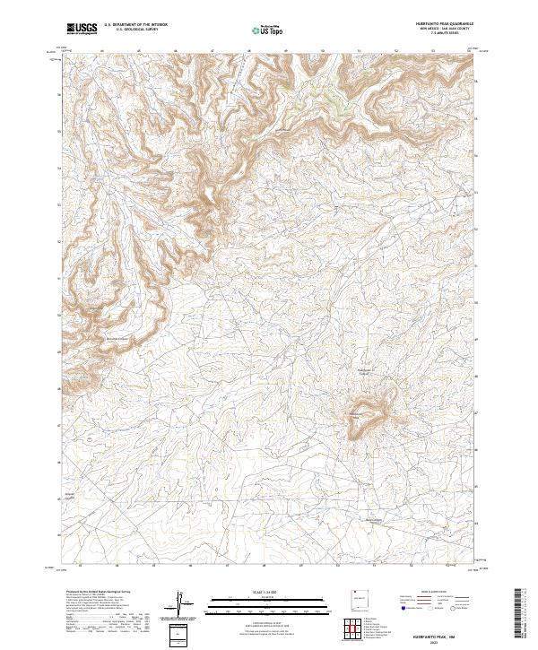 USGS Topographic Map – Huerfanito Peak