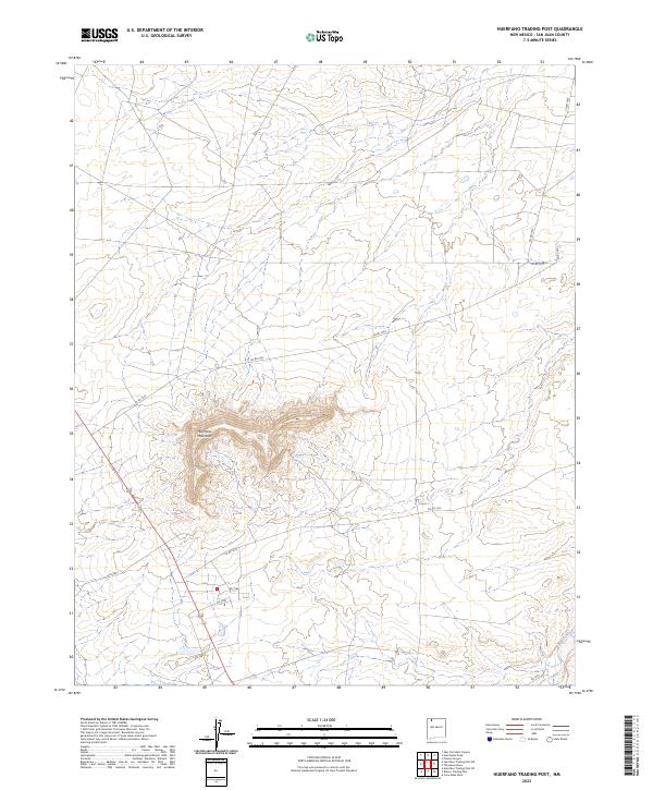 USGS Topographic Map – Huerfano Trading Post