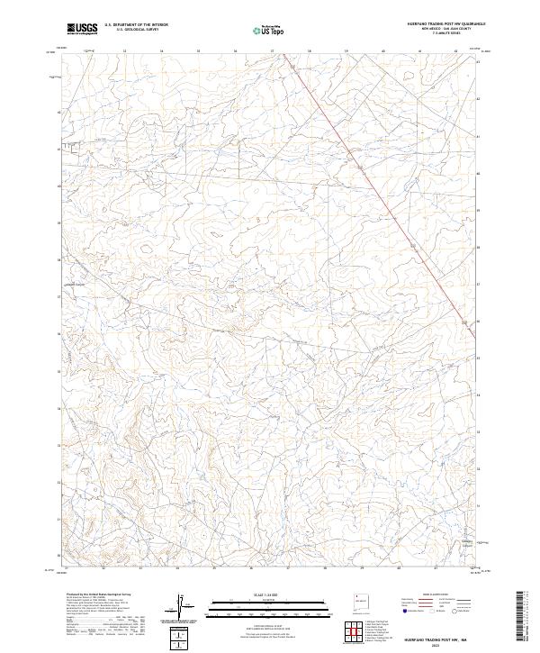 2023 Map of Huerfano Trading Post NW, 2023 Print
