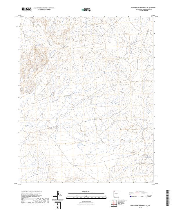 2023 Map of Huerfano Trading Post SW, 2023 Print