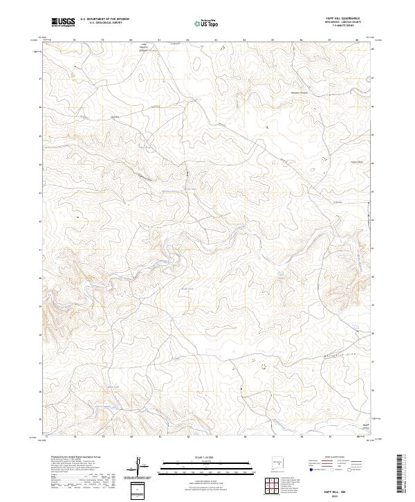 USGS Topographic Map – Huff Hill
