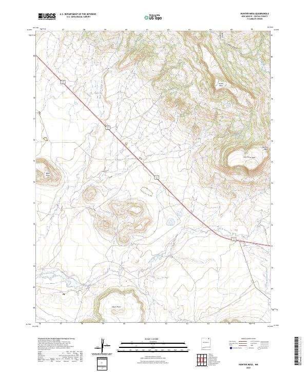 USGS Topographic Map – Hunter Mesa
