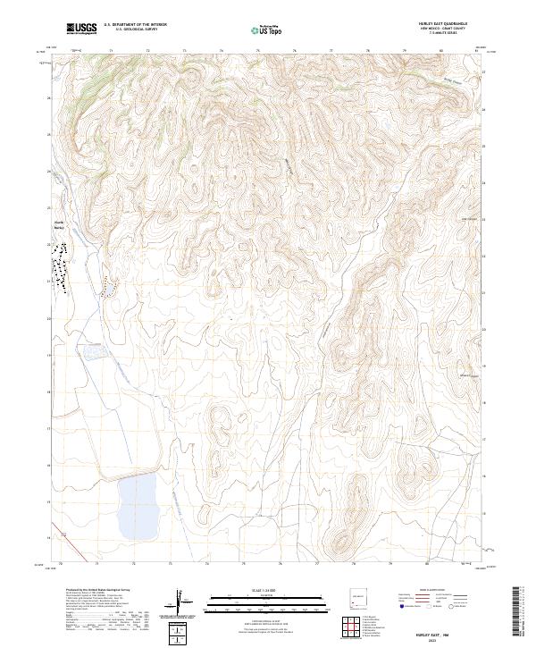USGS Topographic Map – Hurley East