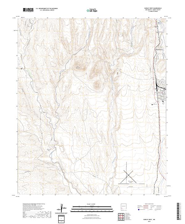 USGS Topographic Map – Hurley West