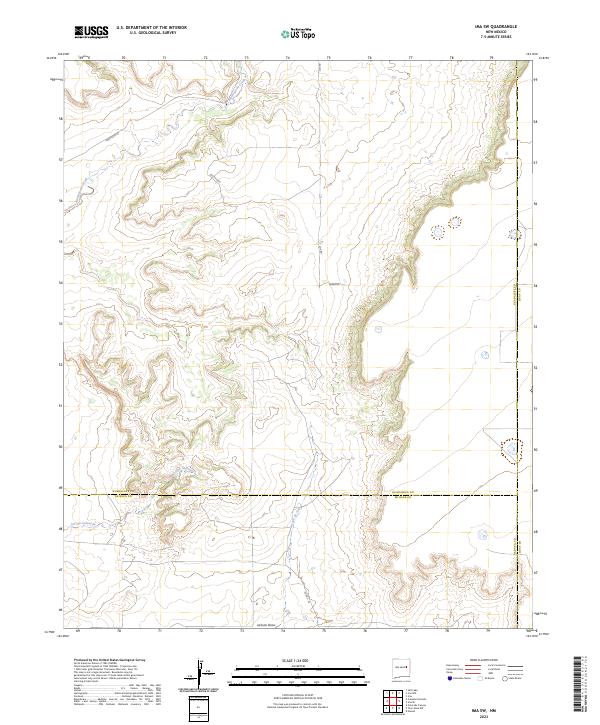 USGS Topographic Map – Ima SW