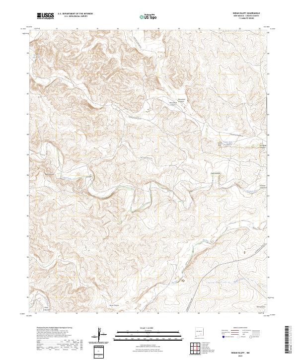USGS Topographic Map – Indian Bluff