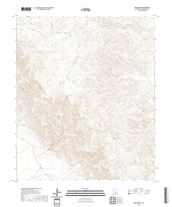 USGS Topographic Map – Indian Draw