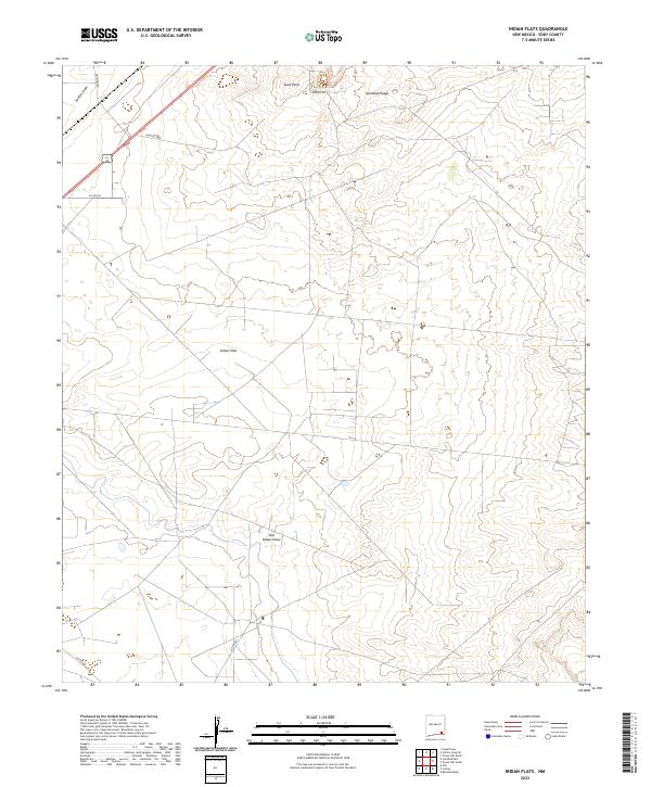 USGS Topographic Map – Indian Flats