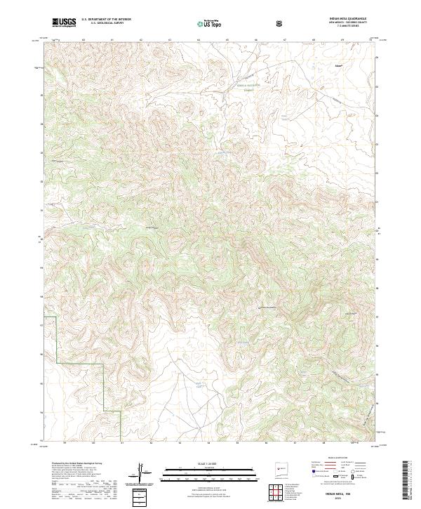 USGS Topographic Map – Indian Mesa