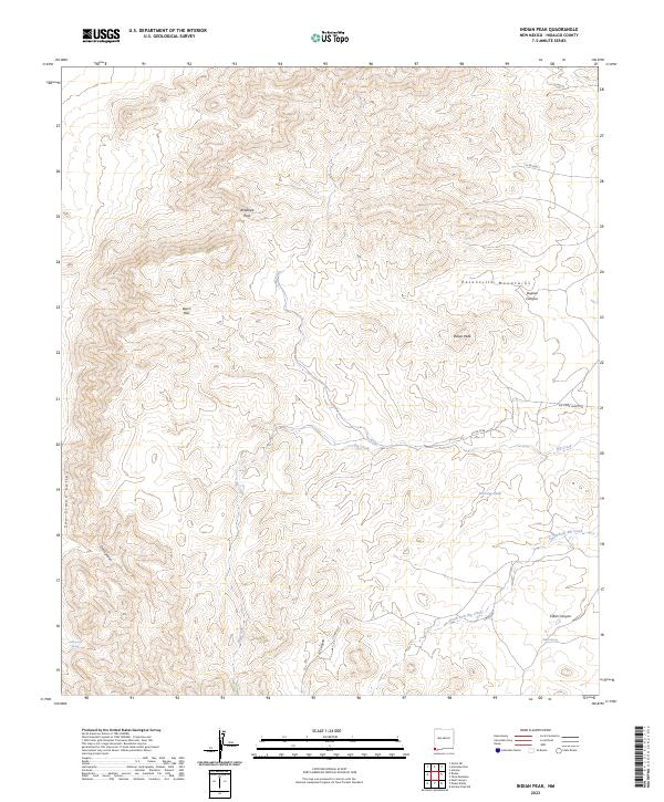 USGS Topographic Map – Indian Peak