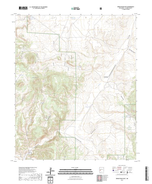 USGS Topographic Map – Indian Peaks East