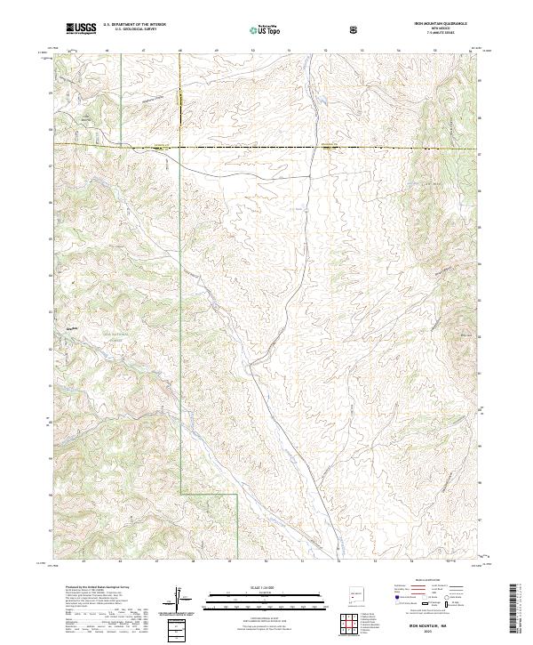 USGS Topographic Map – Iron Mountain