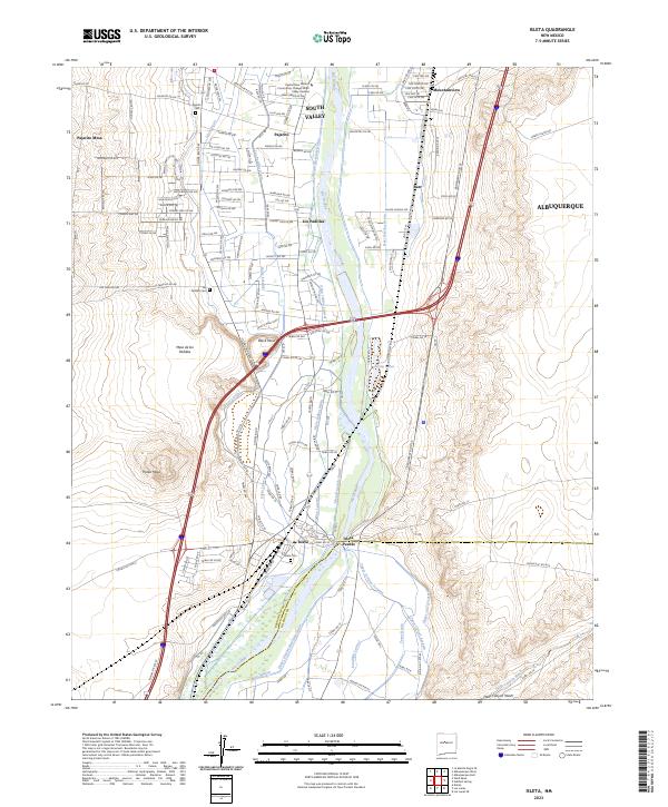 USGS Topographic Map – Isleta