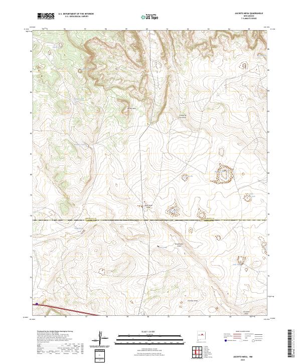 USGS Topographic Map – Jacinto Mesa