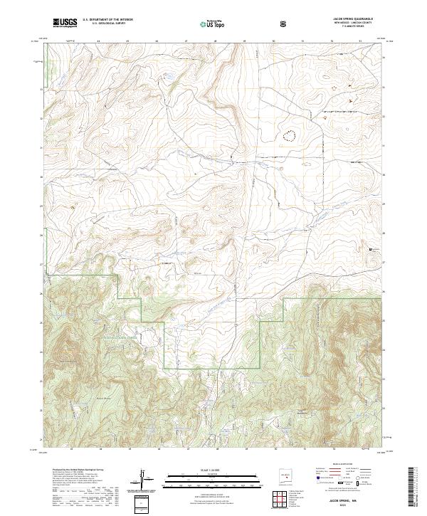 USGS Topographic Map – Jacob Spring