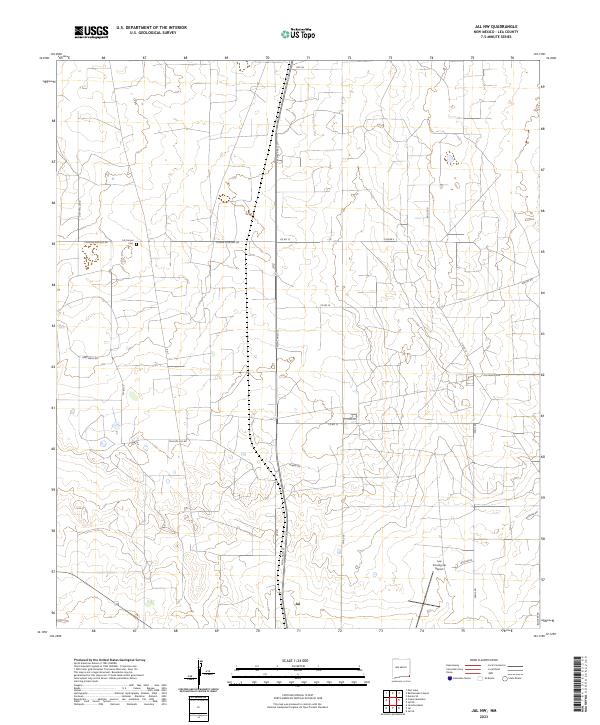 2023 Map of Jal NW, 2023 Print