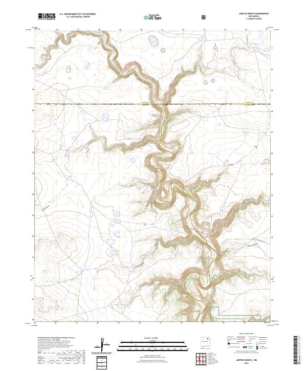 USGS Topographic Map – Jaritas Ranch