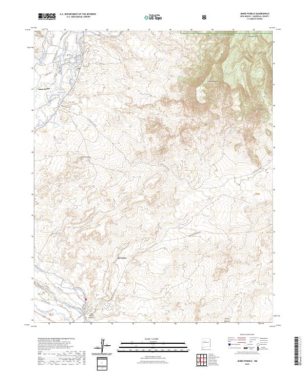 USGS Topographic Map – Jemez Pueblo