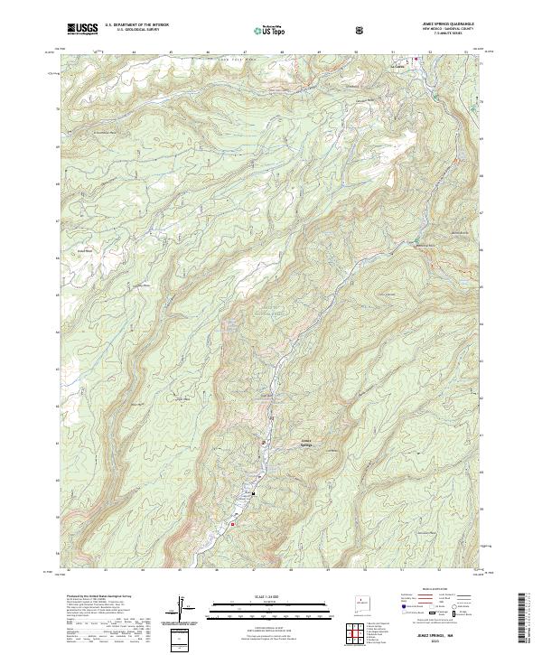USGS Topographic Map – Jemez Springs