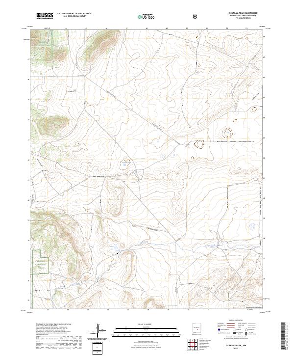 USGS Topographic Map – Jicarilla Peak