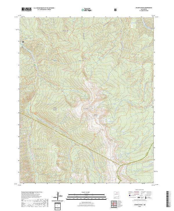 USGS Topographic Map – Jicarita Peak