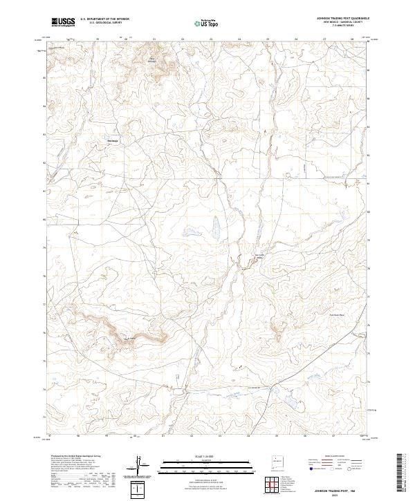 USGS Topographic Map – Johnson Trading Post