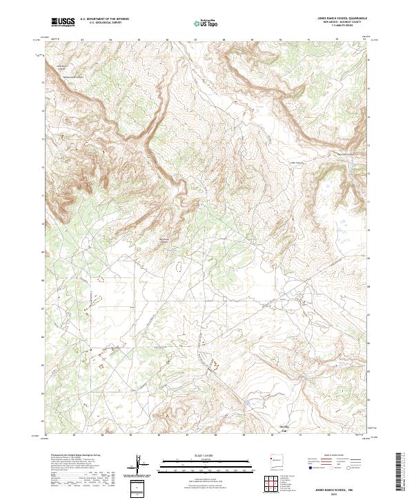USGS Topographic Map – Jones Ranch School