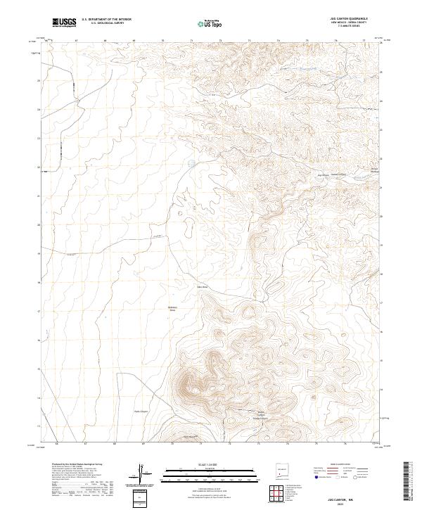 USGS Topographic Map – Jug Canyon