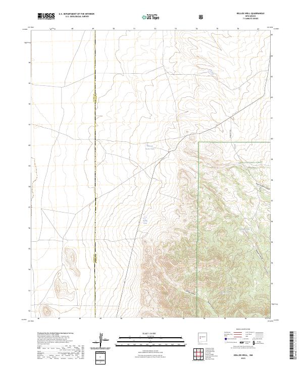 USGS Topographic Map – Kellog Well