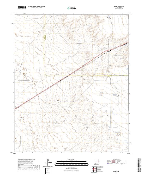 USGS Topographic Map – Kenna