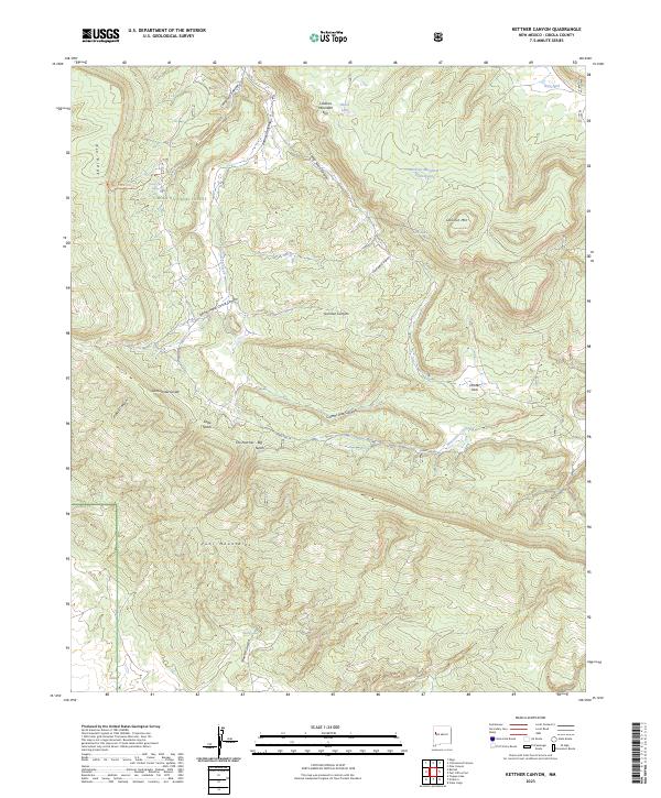 USGS Topographic Map – Kettner Canyon