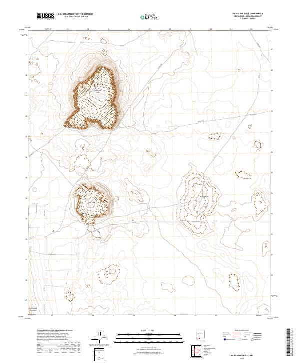 USGS Topographic Map – Kilbourne Hole