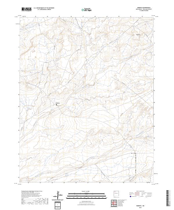 USGS Topographic Map – Kimbeto