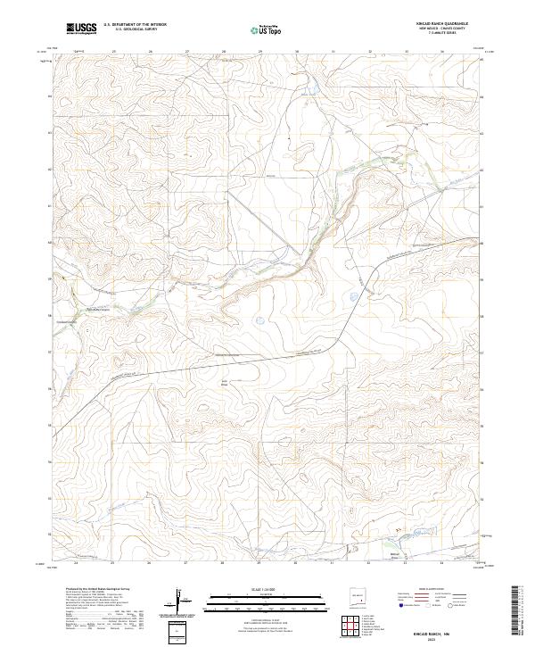 USGS Topographic Map – Kincaid Ranch