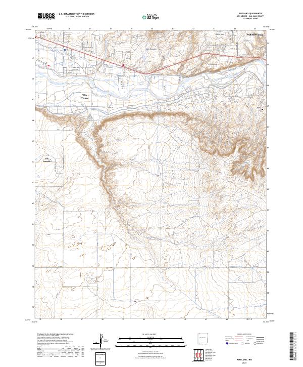 USGS Topographic Map – Kirtland
