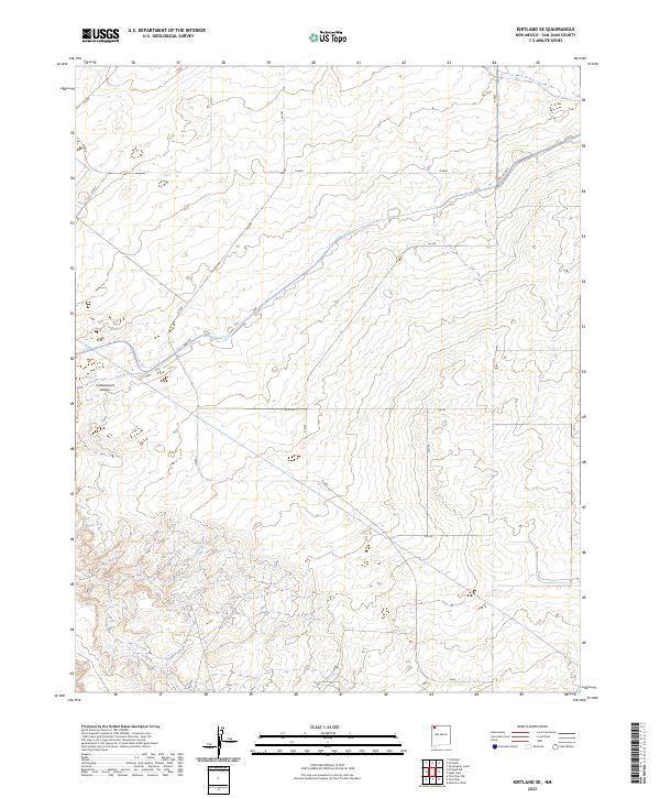 USGS Topographic Map – Kirtland SE