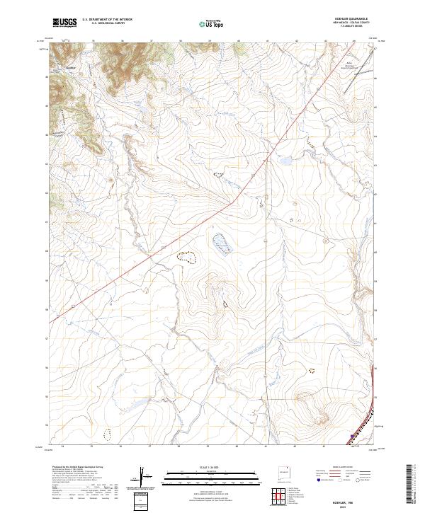 USGS Topographic Map – Koehler