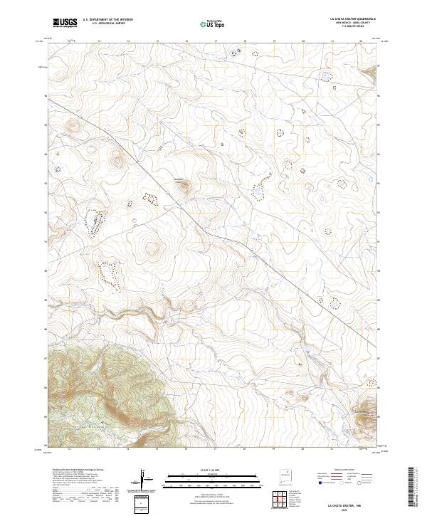 USGS Topographic Map – La Chata Crater