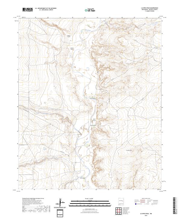 USGS Topographic Map – La Espia Peak
