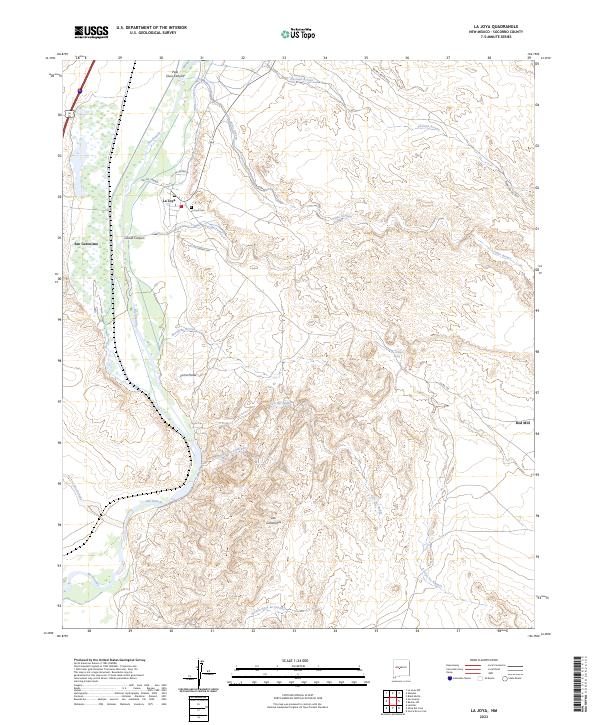 USGS Topographic Map – La Joya