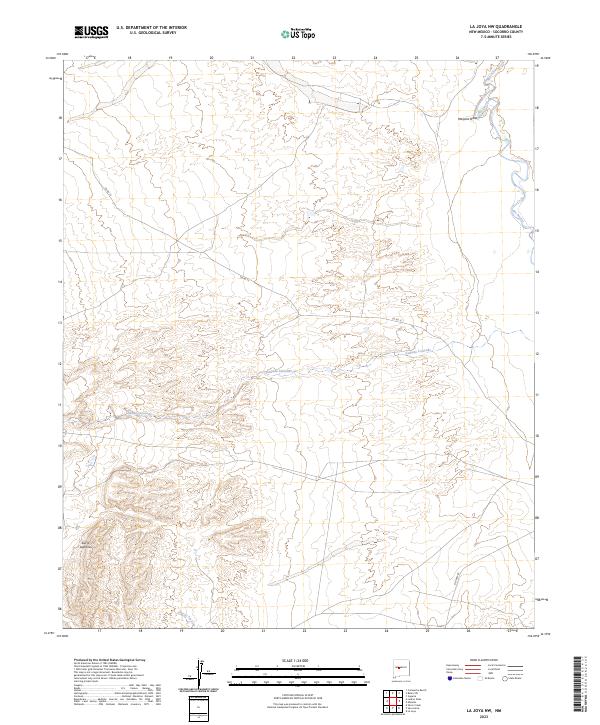 USGS Topographic Map – La Joya NW