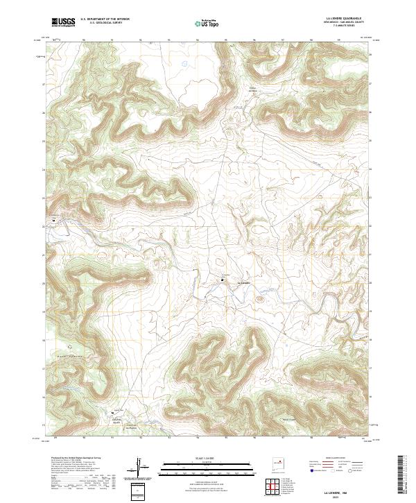 USGS Topographic Map – La Liendre