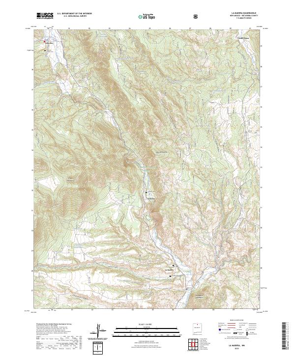 USGS Topographic Map – La Madera