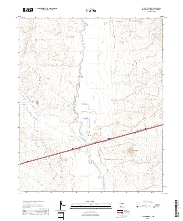 USGS Topographic Map – La Mesita Negra