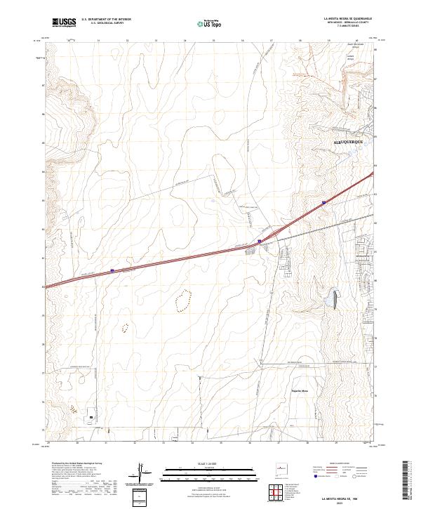 USGS Topographic Map – La Mesita Negra SE