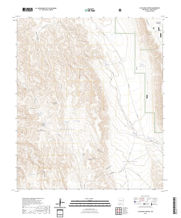 USGS Topographic Map – La Paloma Canyon