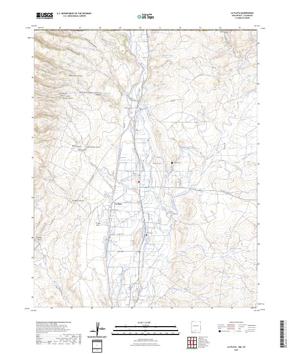 USGS Topographic Map – La Plata